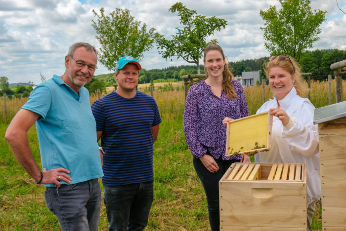 Zwei Bienenvölker sind die neuen „Bewohner“ im TIP Innovationspark Nordheide