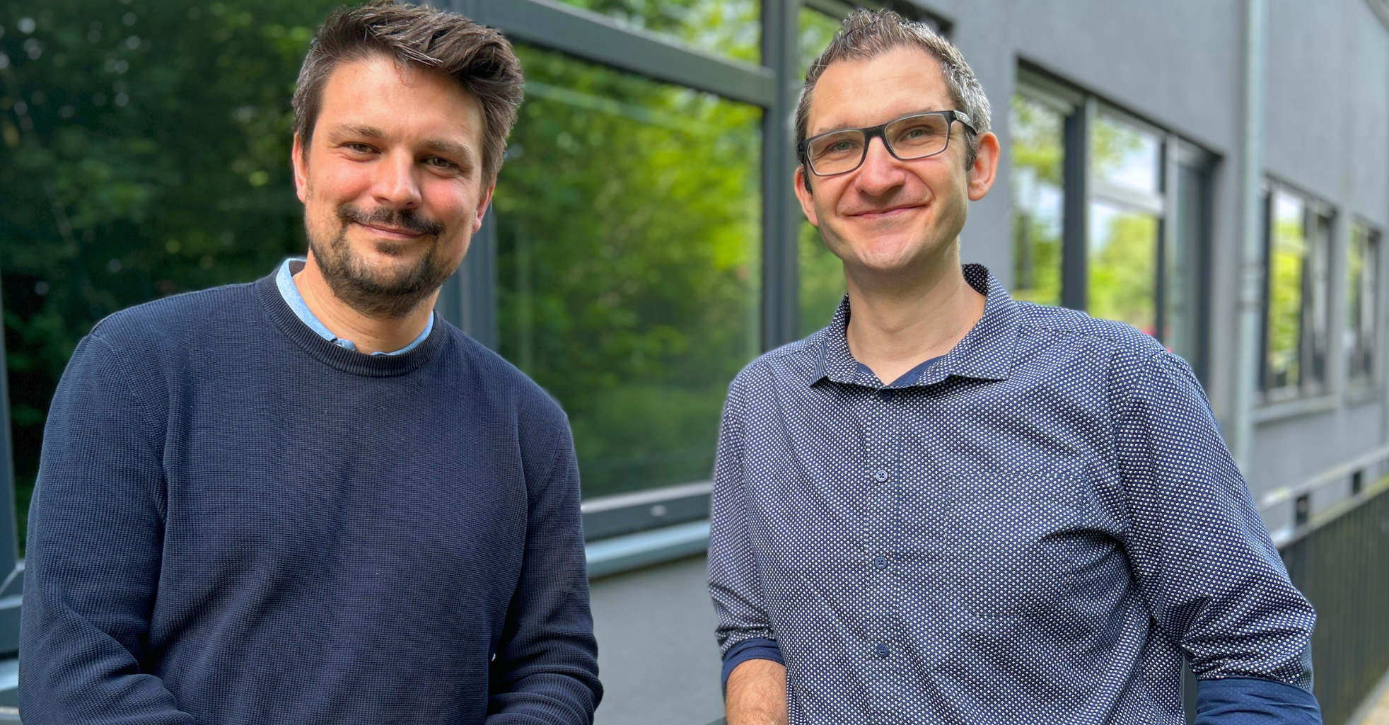 Steinbeis_Maurer_Lauter Dr. Timo Maurer (l.) und Prof. Dr.-Ing. Christian Lauter sind Steinbeis-Unternehmer des neuen Steinbeis-Transferzentrums Digitalisierung in KMU und Behörden. Foto: Bianca Augustin